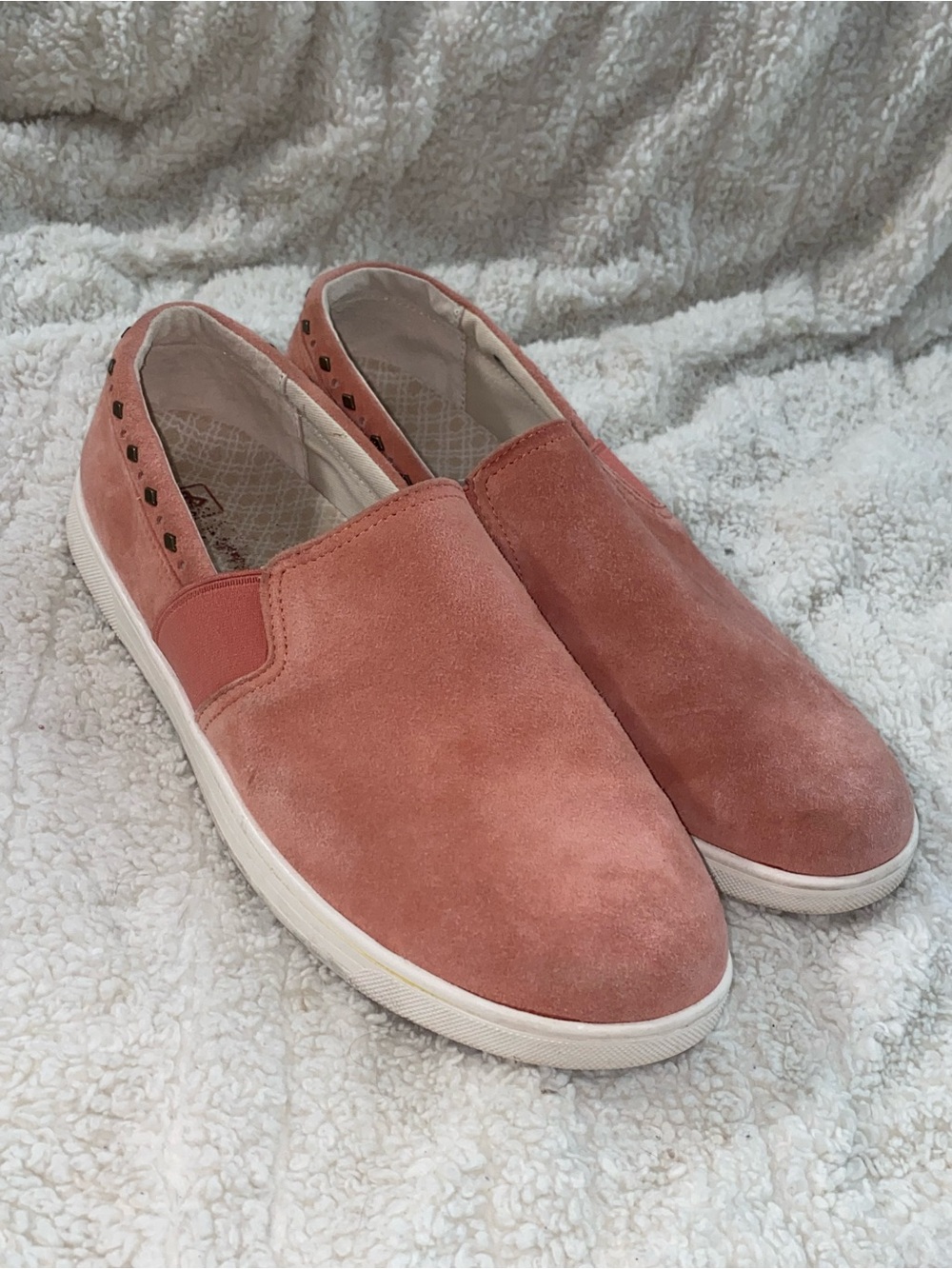 Spenco Orthotic Suede Slip On Sneaker Terracotta 10 B Women’s